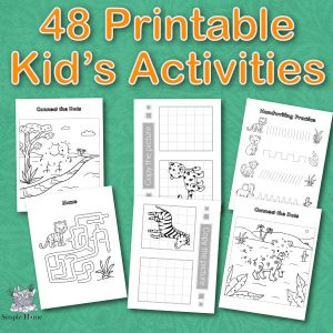 Printable Jungle Animal's Activities for Kids